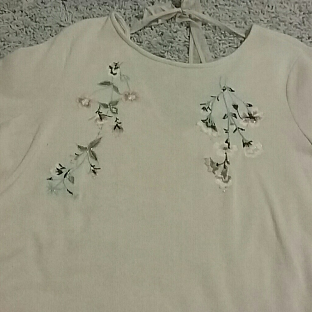 Lauren Conrad embroidered sweater